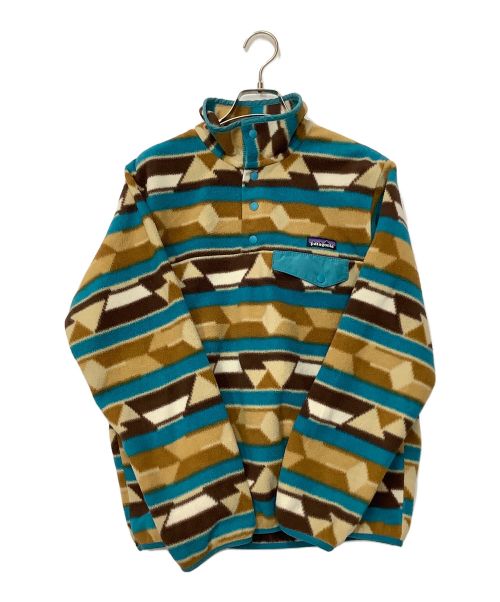 Patagonia（パタゴニア）Patagonia (パタゴニア) シンチラスナップT ベージュ×ブルー サイズ:Sの古着・服飾アイテム