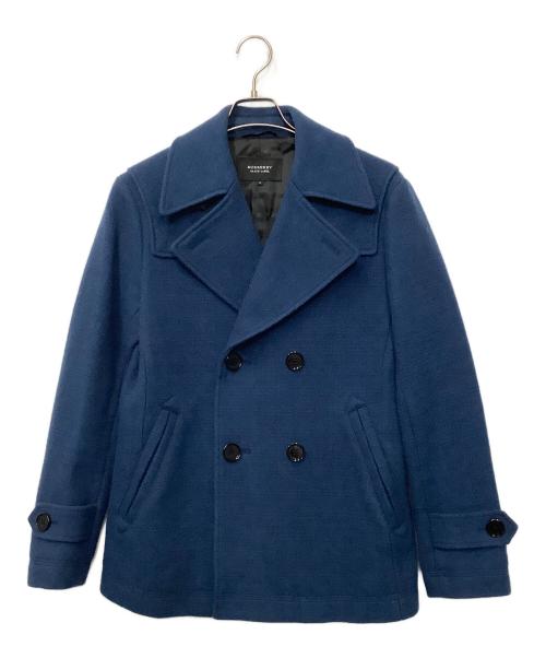 BURBERRY BLACK LABEL（バーバリーブラックレーベル）BURBERRY BLACK LABEL (バーバリーブラックレーベル) ウールコート ブルー サイズ:Mの古着・服飾アイテム