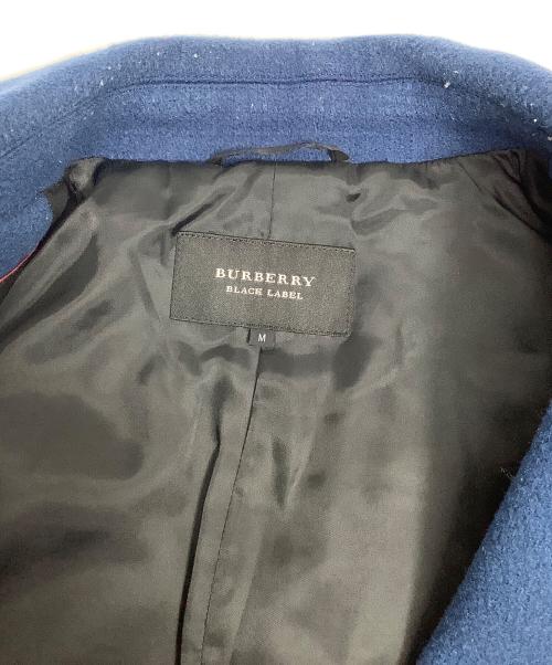 BURBERRY BLACK LABEL（バーバリーブラックレーベル）BURBERRY BLACK LABEL (バーバリーブラックレーベル) ウールコート ブルー サイズ:Mの古着・服飾アイテム
