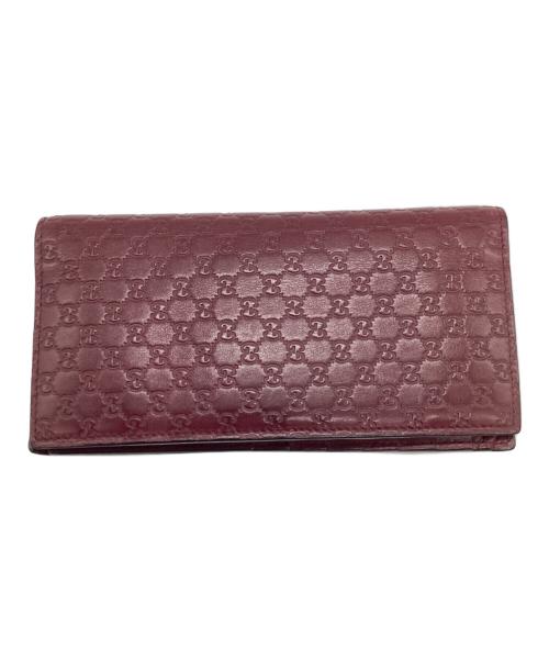 GUCCI（グッチ）GUCCI (グッチ) 札入れ ボルドーの古着・服飾アイテム