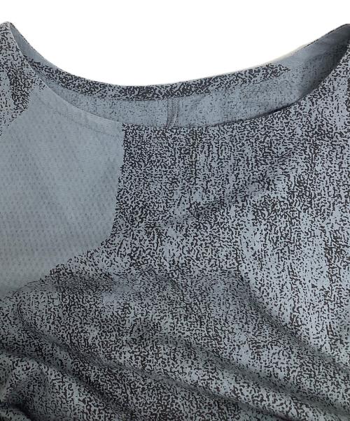 MOYURU（モユル）MOYURU (モユル) ノースリーブブラウス スカイブルー×ブラック サイズ:M-Lの古着・服飾アイテム