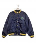 DROLE DE MONSIEURドロール ド ムッシュ）の古着「刺繍ボンバージャケット」｜ネイビー