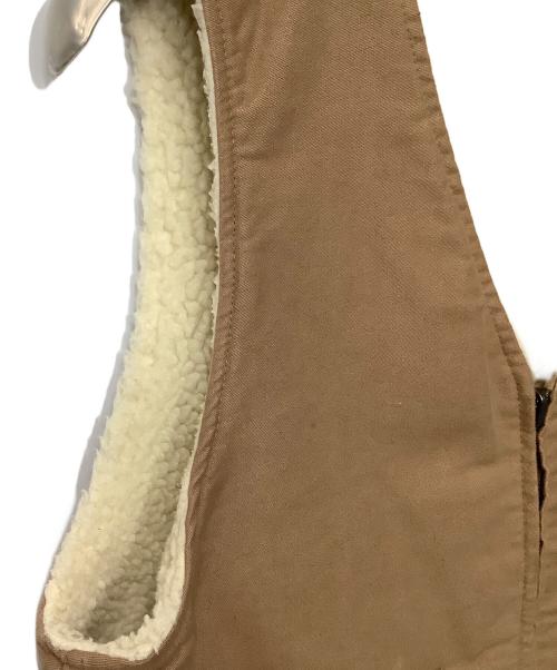 Schott（ショット）Schott (ショット) ボアベスト ブラウン サイズ:Lの古着・服飾アイテム