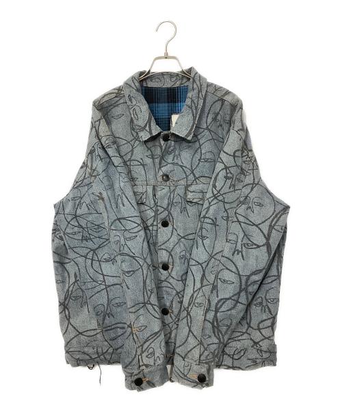 haculla（ハキュラ）Haculla (ハキュラ) デニムジャケット ブルー サイズ:Lの古着・服飾アイテム