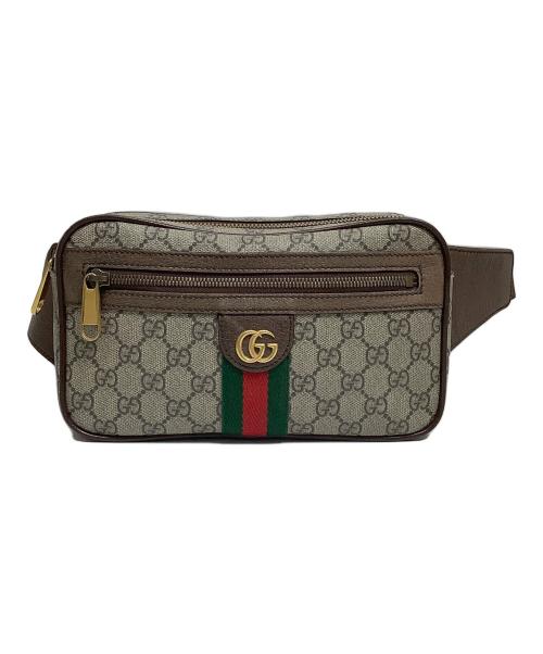 GUCCI（グッチ）GUCCI (グッチ) ウエストバッグ ブラウンの古着・服飾アイテム