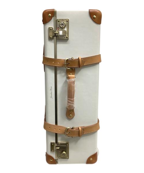 Jewelna Rose（ジュエルナローズ）Jewelna Rose (ジュエルナローズ) キャリーバッグ ホワイト×ブラウンの古着・服飾アイテム