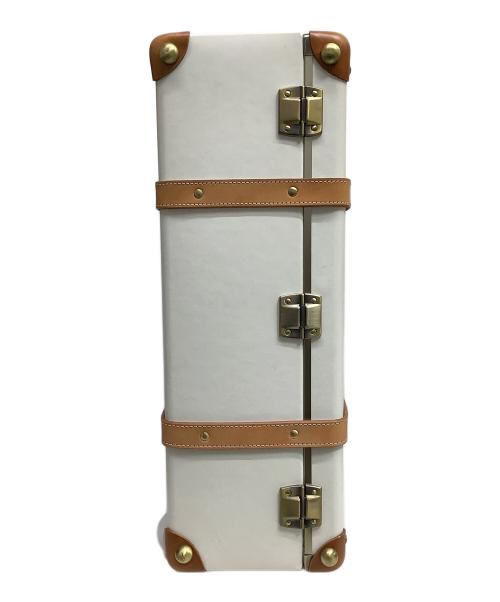 Jewelna Rose（ジュエルナローズ）Jewelna Rose (ジュエルナローズ) キャリーバッグ ホワイト×ブラウンの古着・服飾アイテム