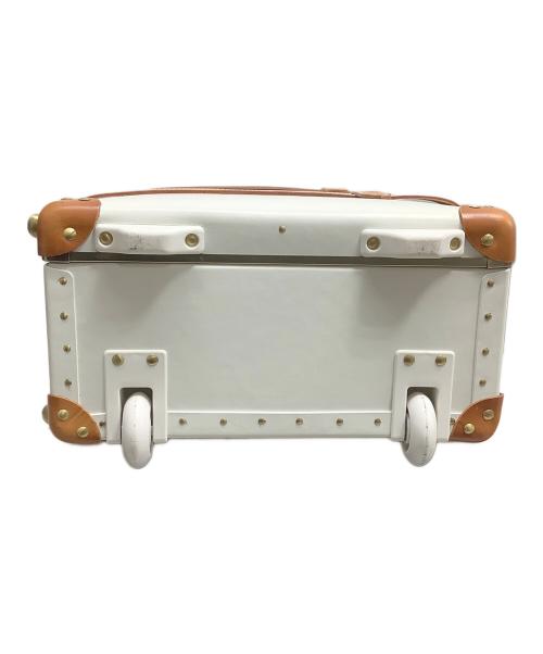 Jewelna Rose（ジュエルナローズ）Jewelna Rose (ジュエルナローズ) キャリーバッグ ホワイト×ブラウンの古着・服飾アイテム