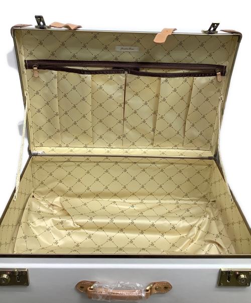 Jewelna Rose（ジュエルナローズ）Jewelna Rose (ジュエルナローズ) キャリーバッグ ホワイト×ブラウンの古着・服飾アイテム