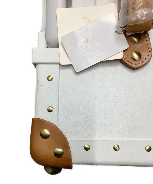 Jewelna Rose（ジュエルナローズ）Jewelna Rose (ジュエルナローズ) キャリーバッグ ホワイト×ブラウンの古着・服飾アイテム