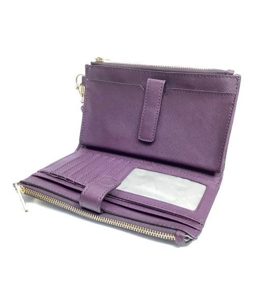 MICHAEL KORS（マイケル・コース）MICHAEL KORS (マイケルコース) 長財布 パープルの古着・服飾アイテム