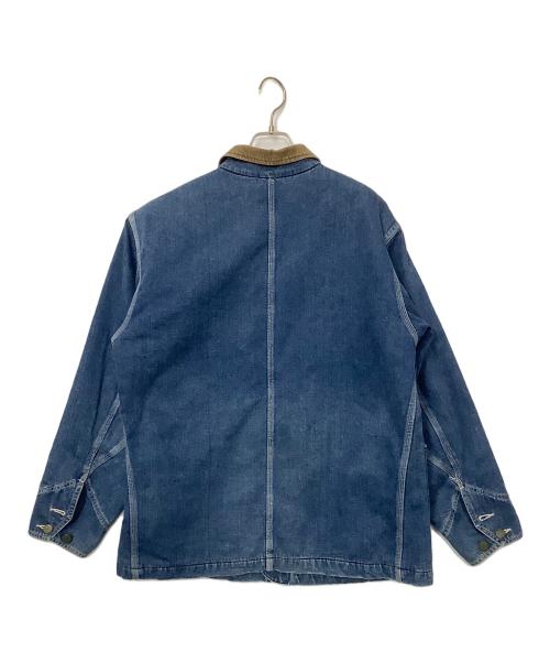 SUGAR CANE（シュガーケーン）SUGAR CANE (シュガーケーン) カバーオール ブルー×ブラウン サイズ:-の古着・服飾アイテム