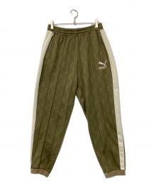 PUMA（プーマ）の古着「トラックパンツ」｜カーキ