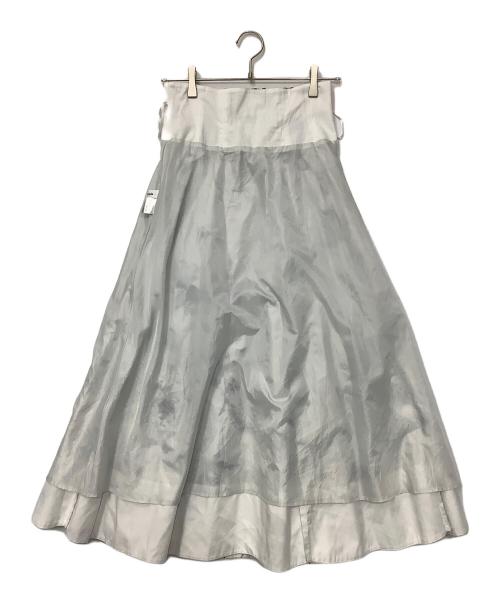 Mystrada（マイストラーダ）Mystrada (マイストラーダ) アクアタッチフレアスカート ホワイト サイズ:36の古着・服飾アイテム