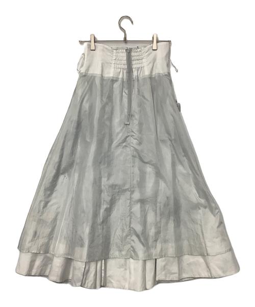 Mystrada（マイストラーダ）Mystrada (マイストラーダ) アクアタッチフレアスカート ホワイト サイズ:36の古着・服飾アイテム