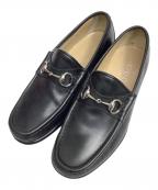 GUCCIグッチ）の古着「ホースビットローファー」｜ブラック