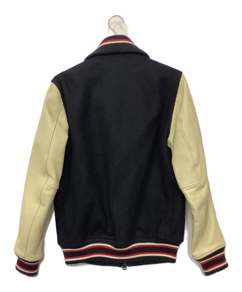 DUFFER（ダファー）DUFFER (ダファー) スタジャン ネイビー×ベージュ サイズ:XLの古着・服飾アイテム