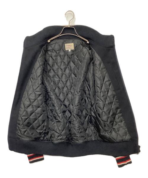 DUFFER（ダファー）DUFFER (ダファー) スタジャン ネイビー×ベージュ サイズ:XLの古着・服飾アイテム