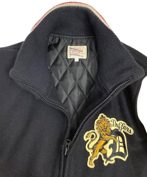 DUFFER（ダファー）DUFFER (ダファー) スタジャン ネイビー×ベージュ サイズ:XLの古着・服飾アイテム