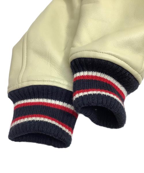 DUFFER（ダファー）DUFFER (ダファー) スタジャン ネイビー×ベージュ サイズ:XLの古着・服飾アイテム