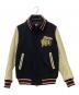 DUFFER（ダファー）の古着「スタジャン」｜ネイビー×ベージュ