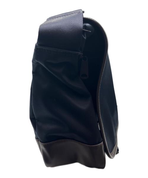 PORTER（ポーター）PORTER (ポーター) ナイロンショルダーバッグ ネイビー×ブラウンの古着・服飾アイテム