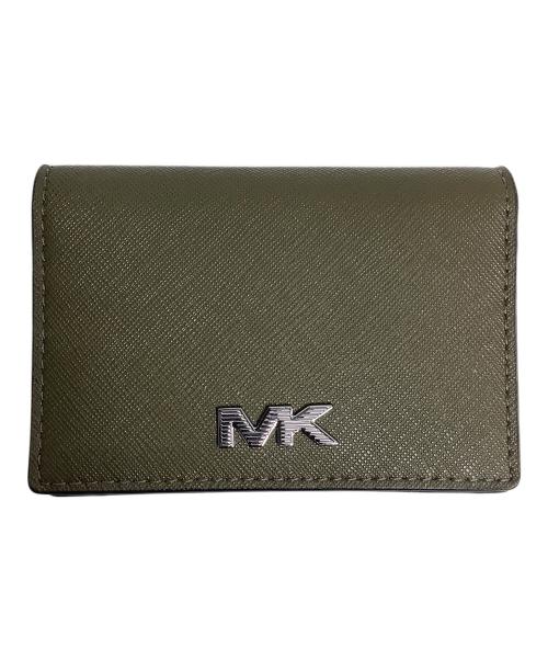 MICHAEL KORS（マイケル・コース）MICHAEL KORS (マイケルコース) カードケース カーキ 未使用品の古着・服飾アイテム