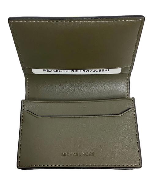 MICHAEL KORS（マイケル・コース）MICHAEL KORS (マイケルコース) カードケース カーキ 未使用品の古着・服飾アイテム