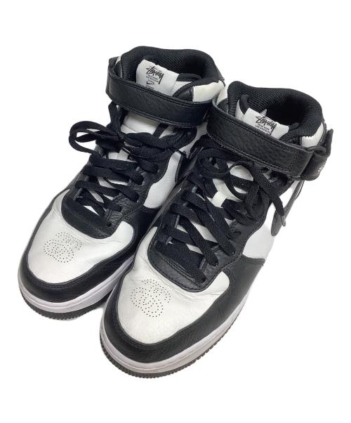 NIKE（ナイキ）NIKE (ナイキ) stussy (ステューシー) ハイカットスニーカー ホワイト×ブラック サイズ:27cmの古着・服飾アイテム