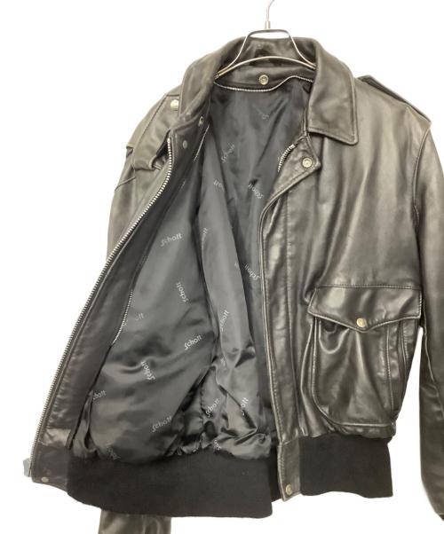 Schott（ショット）Schott (ショット) A-2レザージャケット ブラック サイズ:42の古着・服飾アイテム