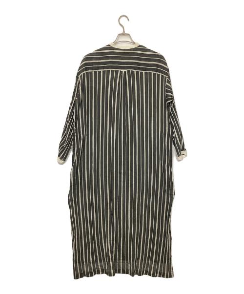 JOHNBULL（ジョンブル）Johnbull (ジョンブル) コットンシルクマキシシャツワンピース グレー サイズ:Fの古着・服飾アイテム