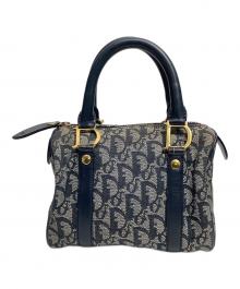 Christian Dior（クリスチャン ディオール）の古着「ハンドバッグ」｜グレー×ネイビー