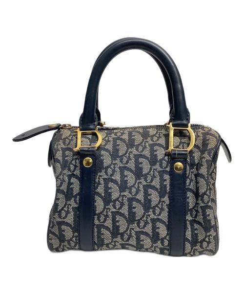 Christian Dior（クリスチャン ディオール）Christian Dior (クリスチャン ディオール) ハンドバッグ グレー×ネイビーの古着・服飾アイテム