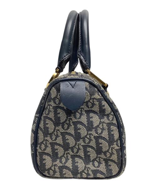 Christian Dior（クリスチャン ディオール）Christian Dior (クリスチャン ディオール) ハンドバッグ グレー×ネイビーの古着・服飾アイテム
