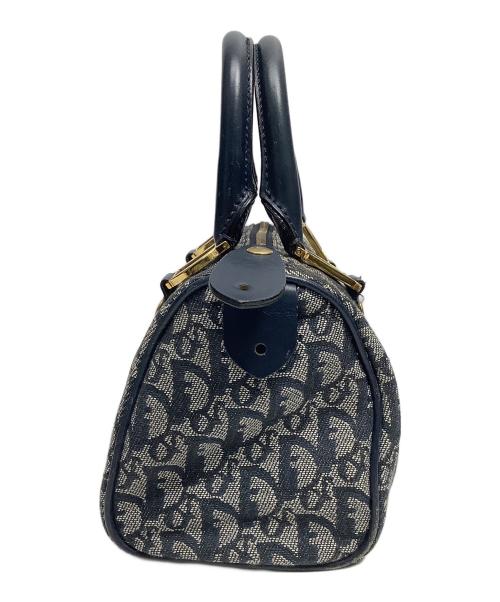 Christian Dior（クリスチャン ディオール）Christian Dior (クリスチャン ディオール) ハンドバッグ グレー×ネイビーの古着・服飾アイテム