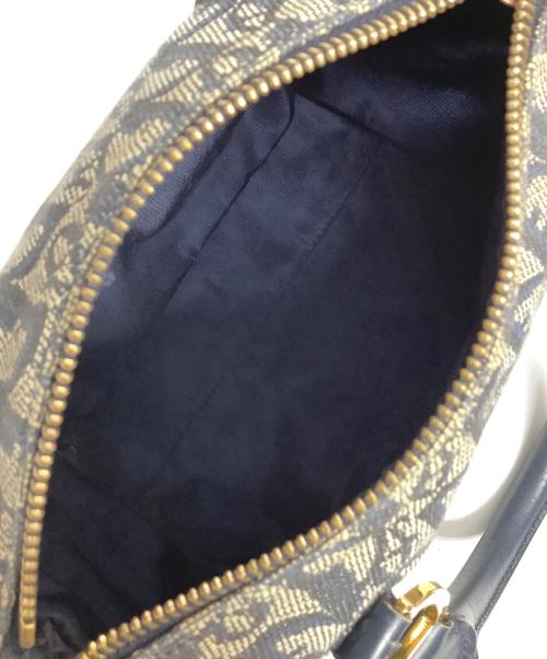 Christian Dior（クリスチャン ディオール）Christian Dior (クリスチャン ディオール) ハンドバッグ グレー×ネイビーの古着・服飾アイテム