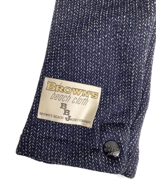 BROWN'S BEACH JACKET（ブラウンズビーチジャケット）BROWN'S BEACH JACKET (ブラウンズビーチジャケット) CHESTERFIELD COAT ネイビー サイズ:38の古着・服飾アイテム