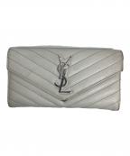 Yves Saint Laurentイヴサンローラン）の古着「長財布」｜アイボリー