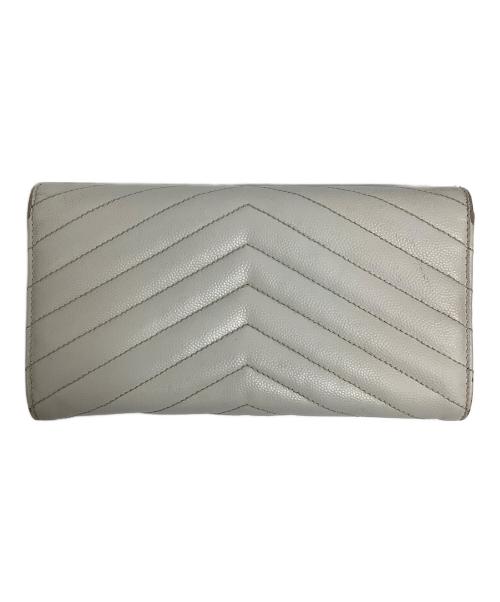 Yves Saint Laurent（イヴサンローラン）Yves Saint Laurent (イヴサンローラン) 長財布 アイボリーの古着・服飾アイテム