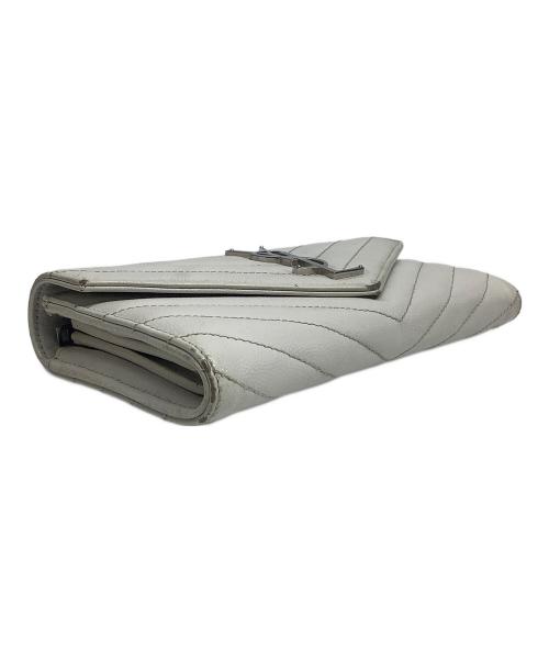 Yves Saint Laurent（イヴサンローラン）Yves Saint Laurent (イヴサンローラン) 長財布 アイボリーの古着・服飾アイテム