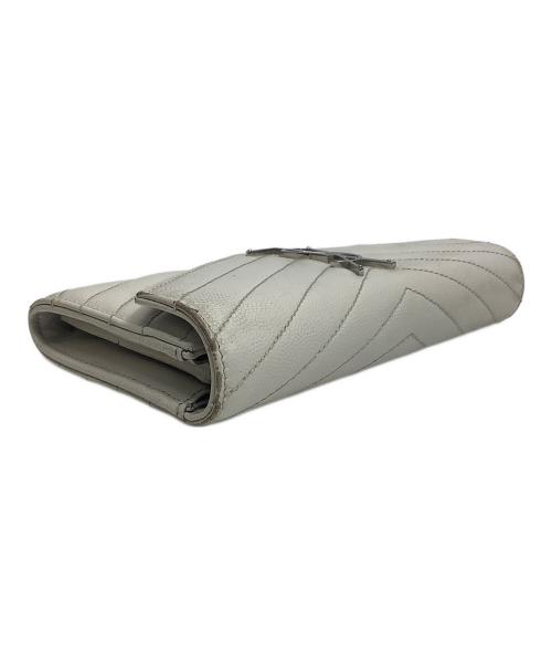 Yves Saint Laurent（イヴサンローラン）Yves Saint Laurent (イヴサンローラン) 長財布 アイボリーの古着・服飾アイテム