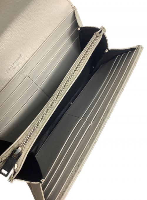 Yves Saint Laurent（イヴサンローラン）Yves Saint Laurent (イヴサンローラン) 長財布 アイボリーの古着・服飾アイテム