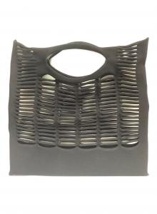 ISSEY MIYAKE（イッセイミヤケ）の古着「カゴハンドバッグ」｜ブラック