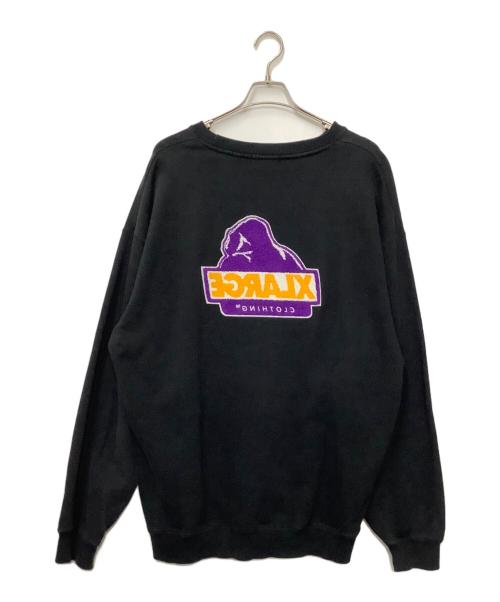 X-LARGE（エクストララージ）X-LARGE (エクストララージ) クルーネックスウェット ブラック サイズ:XLの古着・服飾アイテム