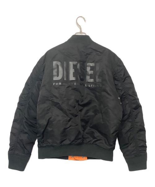DIESEL（ディーゼル）DIESEL (ディーゼル) フライトジャケット ブラック サイズ:Mの古着・服飾アイテム