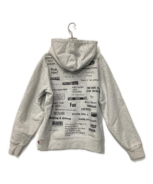 SUPREME（シュプリーム）SUPREME (シュプリーム) Stop Crying Hooded Sweatshirt グレー サイズ:Sの古着・服飾アイテム