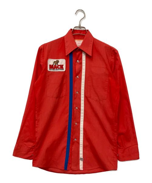 MACK（-）MACK (-) ヴィンテージシャツ レッド サイズ:-の古着・服飾アイテム