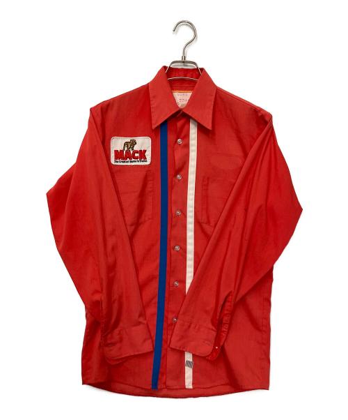 MACK（-）MACK (-) ヴィンテージシャツ レッド サイズ:-の古着・服飾アイテム