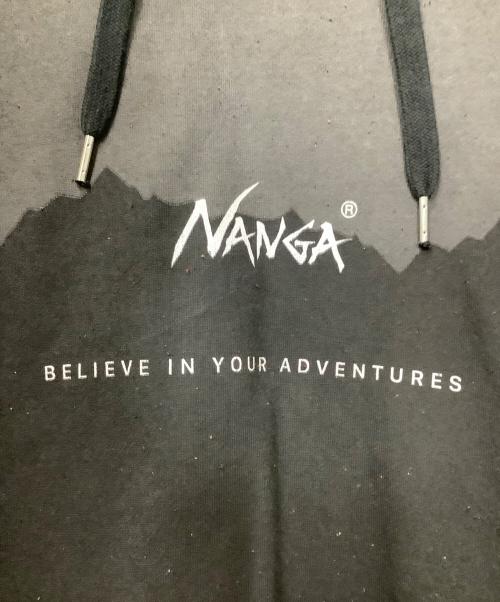 NANGA（ナンガ）NANGA (ナンガ) プルオーバーパーカー グレー×ブラック サイズ:Lの古着・服飾アイテム