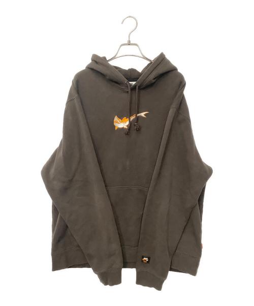 NIKE SB（ナイキエスビー）NIKE SB (ナイキエスビー) プルオーバーパーカー ブラウン サイズ:Lの古着・服飾アイテム